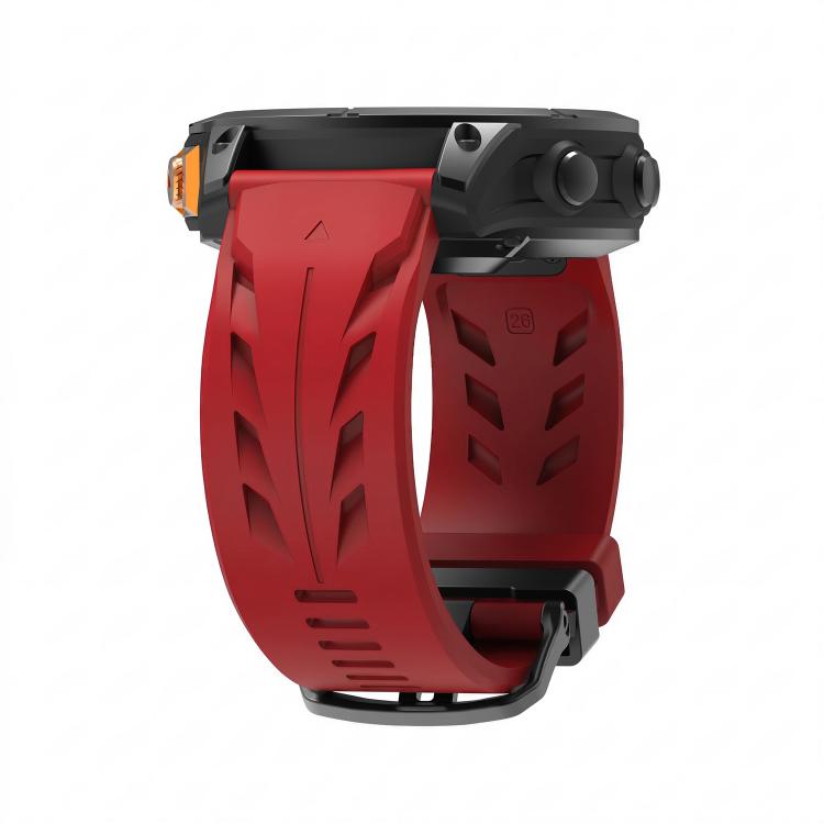 For Garmin 22mm Black Pin Buckle Silicone Watch Band