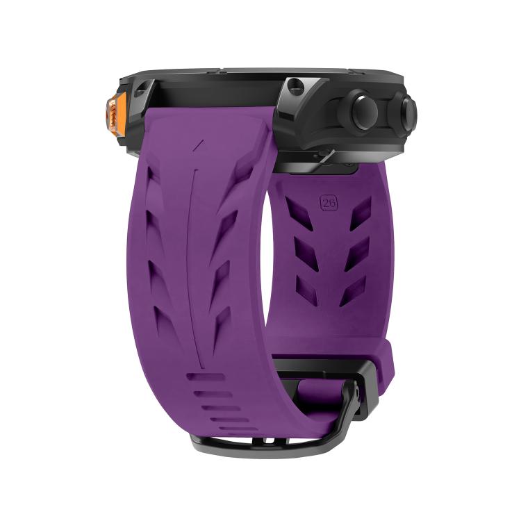 For Garmin 22mm Black Pin Buckle Silicone Watch Band