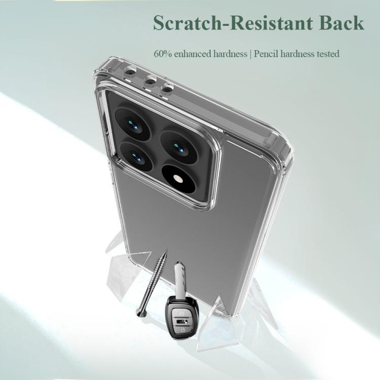 For Xiaomi 14T LeReach TOC Clear Series Dual-Composite Armor TPU + Acrylic Shockproof Phone Case