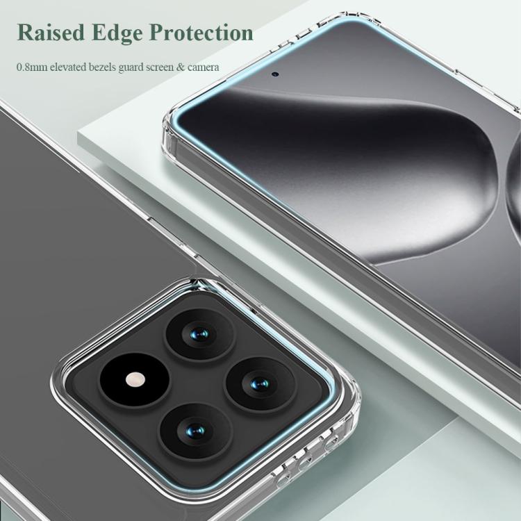 For Xiaomi 14T LeReach TOC Clear Series Dual-Composite Armor TPU + Acrylic Shockproof Phone Case