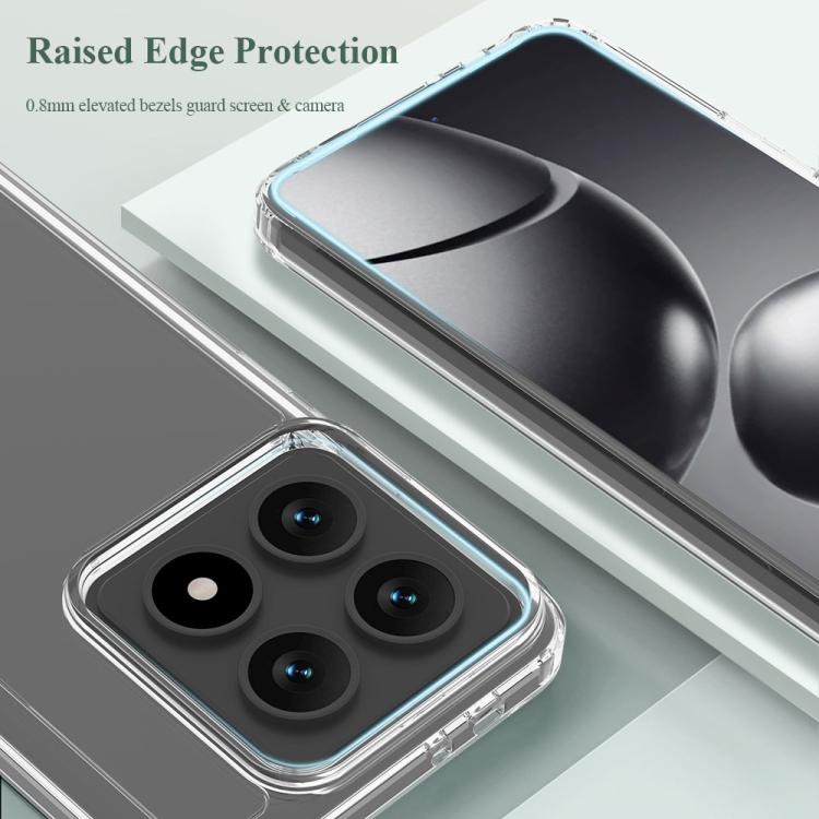 For Xiaomi 14T Pro LeReach TOC Clear Series Dual-Composite Armor TPU + Acrylic Shockproof Phone Case