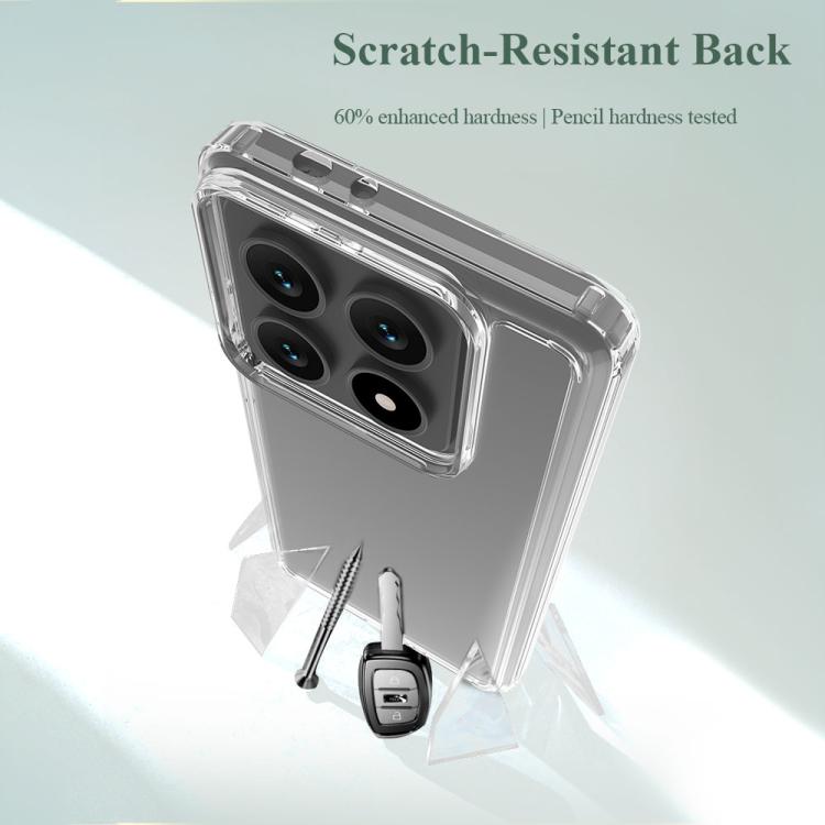 For Xiaomi 14T Pro LeReach TOC Clear Series Dual-Composite Armor TPU + Acrylic Shockproof Phone Case