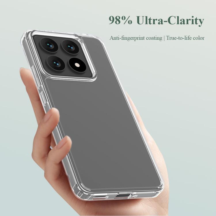 For Xiaomi 14T Pro LeReach TOC Clear Series Dual-Composite Armor TPU + Acrylic Shockproof Phone Case