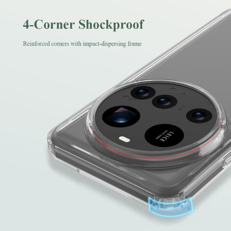 For Xiaomi 15 Ultra LeReach TOC Clear Series Dual-Composite Armor TPU + Acrylic Shockproof Phone Case