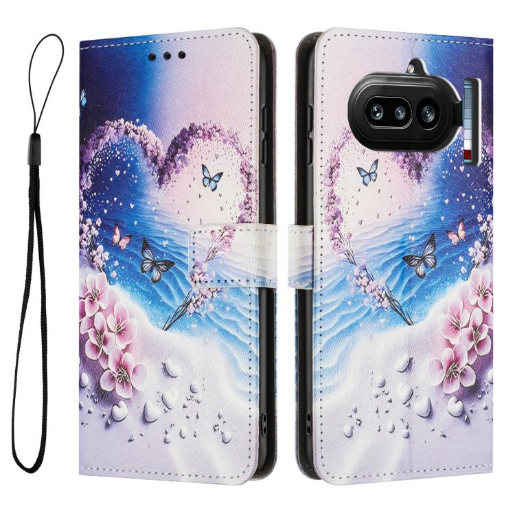 For Nothing Phone 4a Color Drawing Pattern Leather Phone Case