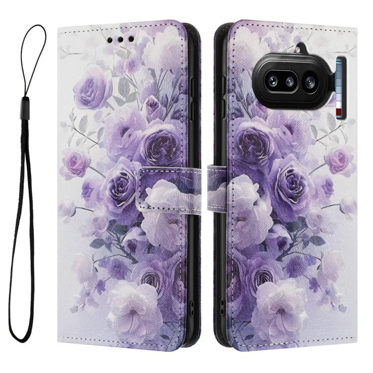 For Nothing Phone 4a Color Drawing Pattern Leather Phone Case