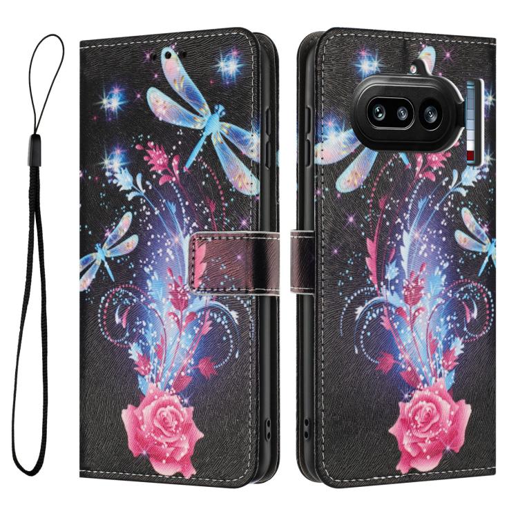 For Nothing Phone 4a Color Drawing Pattern Leather Phone Case