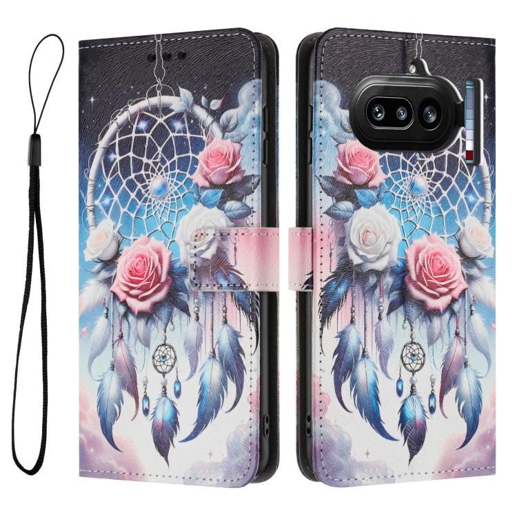For Nothing Phone 4a Color Drawing Pattern Leather Phone Case