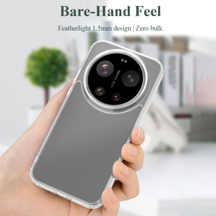 For Xiaomi 17 Ultra LeReach TOC Clear Series Dual-Composite Armor TPU + Acrylic Shockproof Phone Case - Transparent