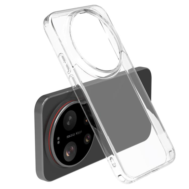 For Xiaomi 17 Ultra LeReach TOC Clear Series Dual-Composite Armor TPU + Acrylic Shockproof Phone Case - Transparent