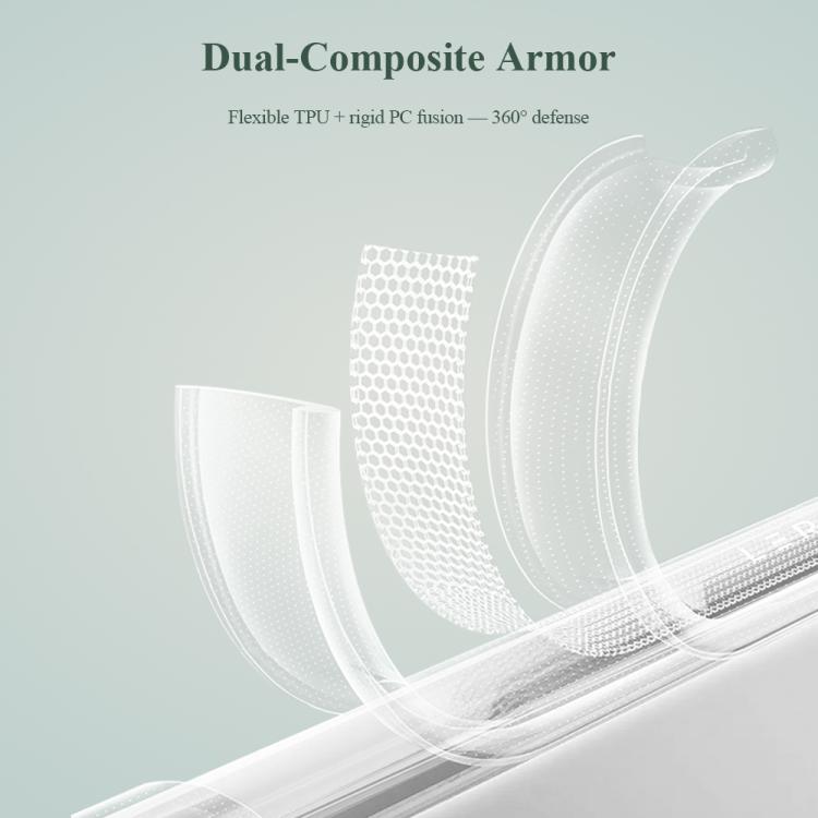 For Xiaomi 17 Ultra LeReach TOC Clear Series Dual-Composite Armor TPU + Acrylic Shockproof Phone Case - Transparent