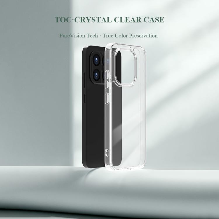 For Xiaomi 15T 5G LeReach TOC Clear Series Dual-Composite Armor TPU + Acrylic Shockproof Phone Case - Transparent