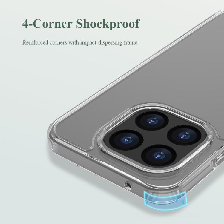 For Xiaomi 15T 5G LeReach TOC Clear Series Dual-Composite Armor TPU + Acrylic Shockproof Phone Case - Transparent