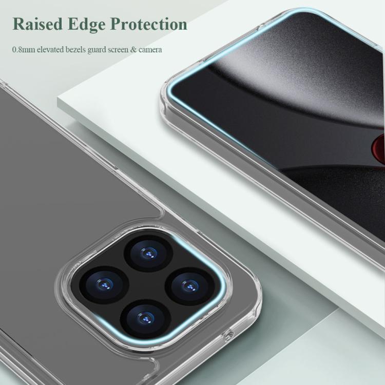 For Xiaomi 15T 5G LeReach TOC Clear Series Dual-Composite Armor TPU + Acrylic Shockproof Phone Case - Transparent