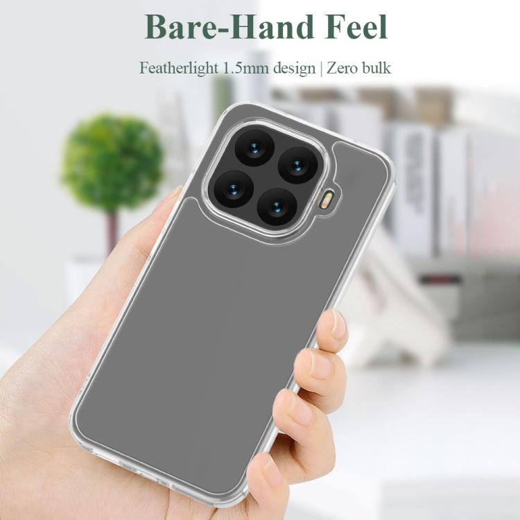 For Xiaomi 15T Pro 5G LeReach TOC Clear Series Dual-Composite Armor TPU + Acrylic Shockproof Phone Case - Transparent