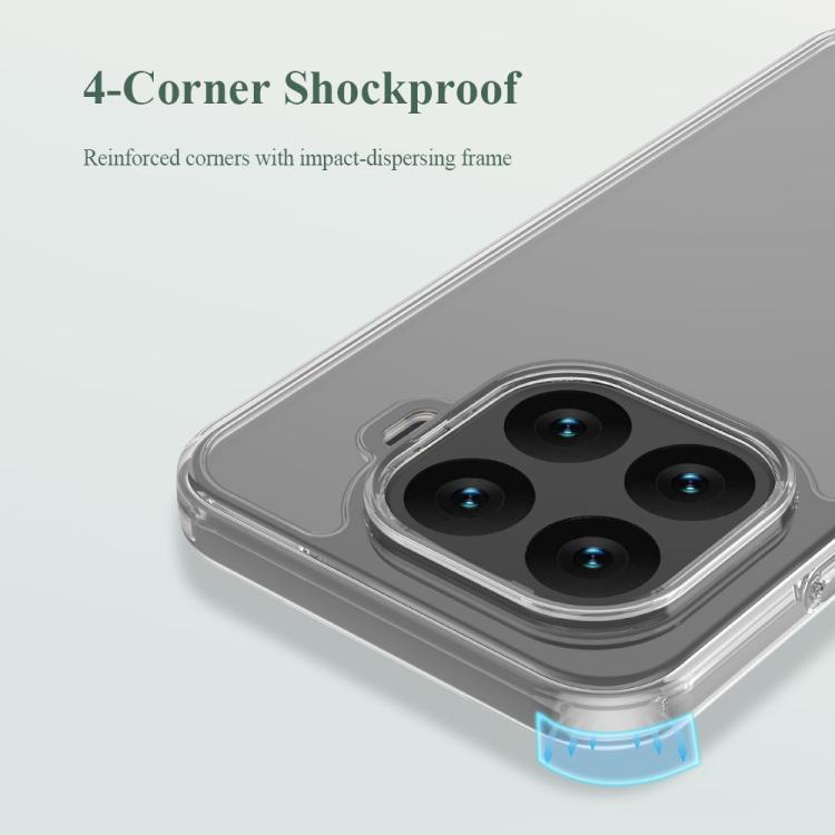 For Xiaomi 15T Pro 5G LeReach TOC Clear Series Dual-Composite Armor TPU + Acrylic Shockproof Phone Case - Transparent
