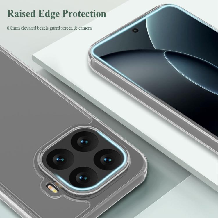 For Xiaomi 15T Pro 5G LeReach TOC Clear Series Dual-Composite Armor TPU + Acrylic Shockproof Phone Case - Transparent