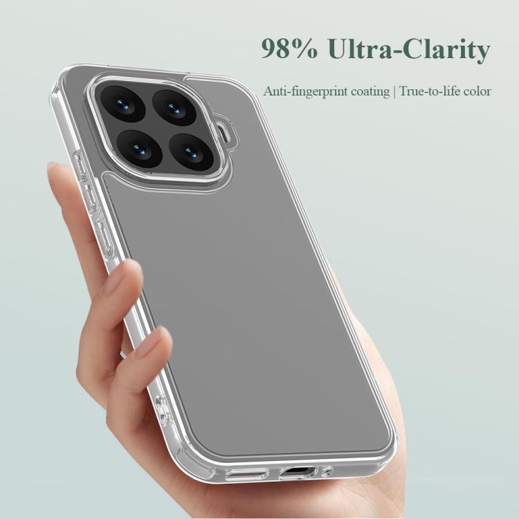 For Xiaomi 15T Pro 5G LeReach TOC Clear Series Dual-Composite Armor TPU + Acrylic Shockproof Phone Case - Transparent