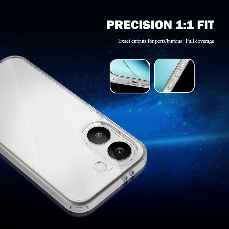 For Xiaomi Poco X8 Pro 5G  LeReach TOC Clear Series Dual-Composite Armor TPU + Acrylic Shockproof Phone Case - Transparent