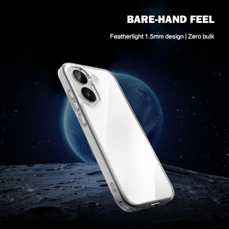 For Xiaomi Poco X8 Pro 5G  LeReach TOC Clear Series Dual-Composite Armor TPU + Acrylic Shockproof Phone Case - Transparent