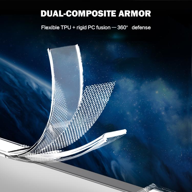 For Xiaomi Poco X8 Pro 5G  LeReach TOC Clear Series Dual-Composite Armor TPU + Acrylic Shockproof Phone Case - Transparent