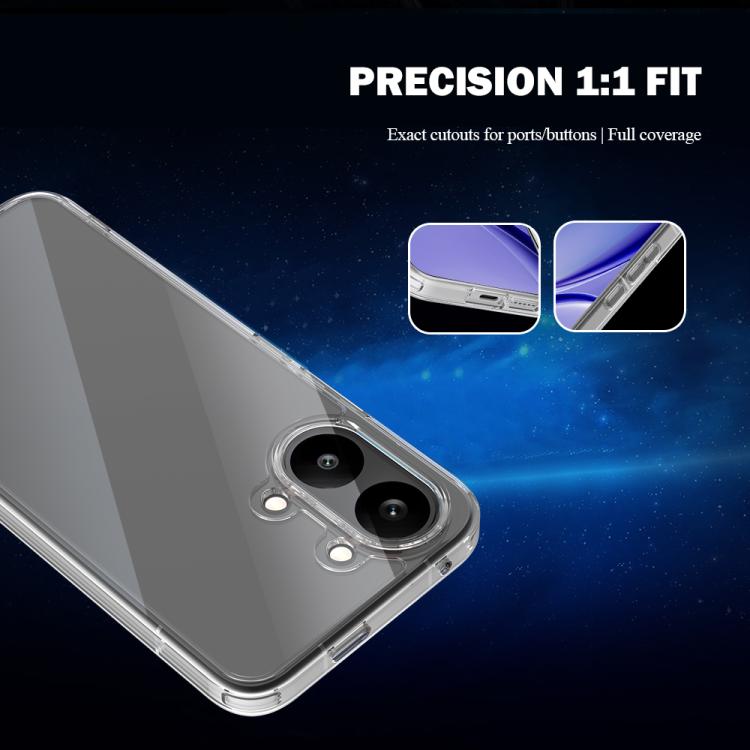 For Xiaomi Poco X8 Pro Max 5G LeReach TOC Clear Series Dual-Composite Armor TPU + Acrylic Shockproof Phone Case - Transparent