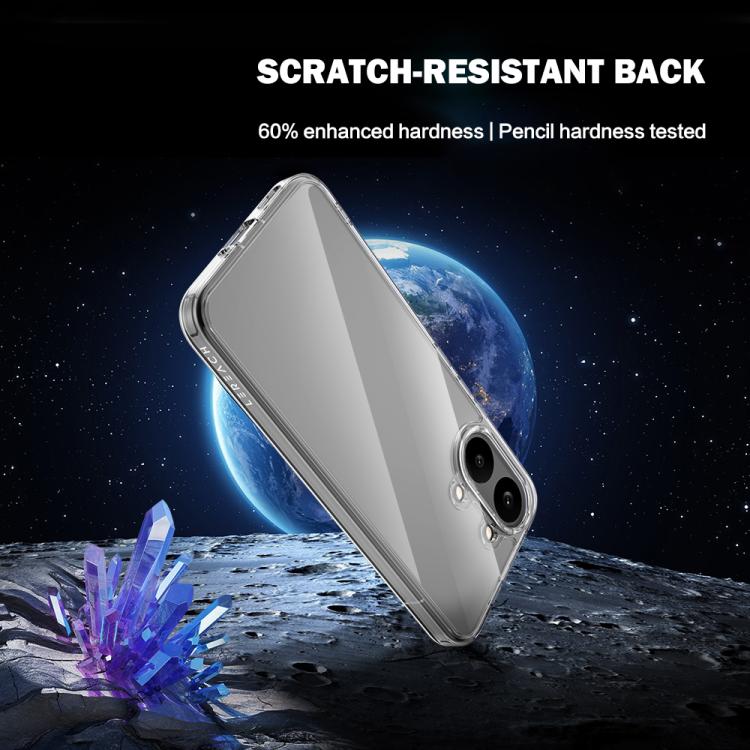 For Xiaomi Poco X8 Pro Max 5G LeReach TOC Clear Series Dual-Composite Armor TPU + Acrylic Shockproof Phone Case - Transparent