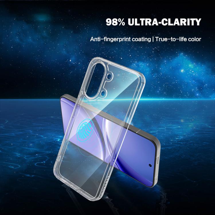 For Xiaomi Poco X8 Pro Max 5G LeReach TOC Clear Series Dual-Composite Armor TPU + Acrylic Shockproof Phone Case - Transparent