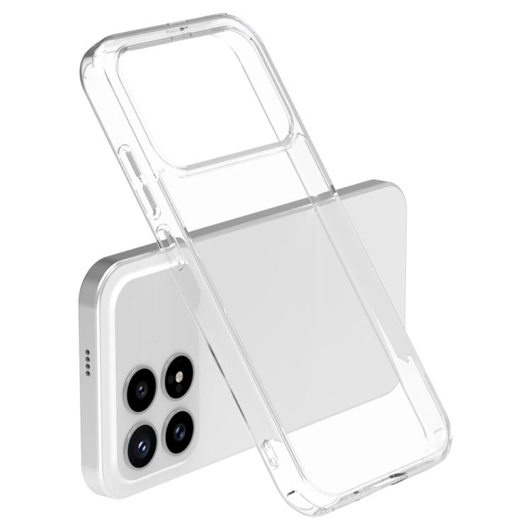 For Xiaomi Poco F8 Pro LeReach TOC Clear Series Dual-Composite Armor TPU + Acrylic Shockproof Phone Case - Transparent