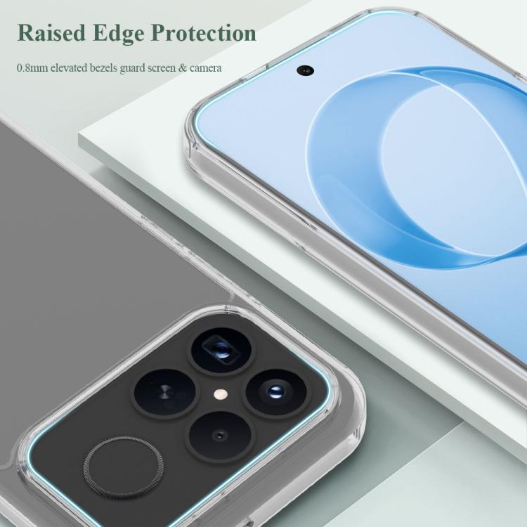 For Xiaomi Poco F8 Ultra 5G LeReach TOC Clear Series Dual-Composite Armor TPU + Acrylic Shockproof Phone Case - Transparent