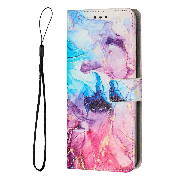 For vivo V70 FE 5G Painted Marble Pattern Leather Phone Case