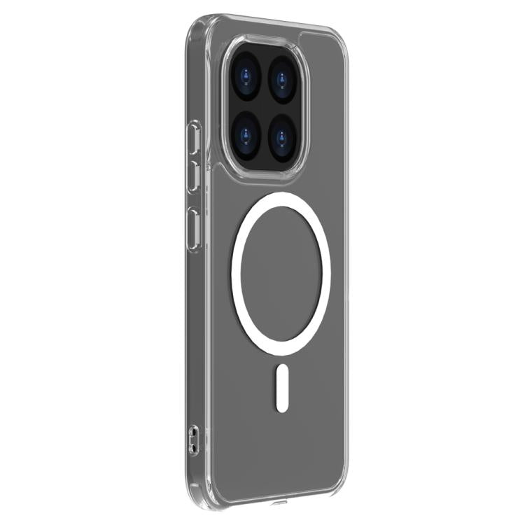 For Xiaomi 15T 5G LeReach TOC Clear Series Dual-Composite Armor TPU + Acrylic Shockproof Magnetic Phone Case - Transparent