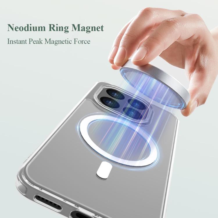 For Xiaomi 15T 5G LeReach TOC Clear Series Dual-Composite Armor TPU + Acrylic Shockproof Magnetic Phone Case - Transparent
