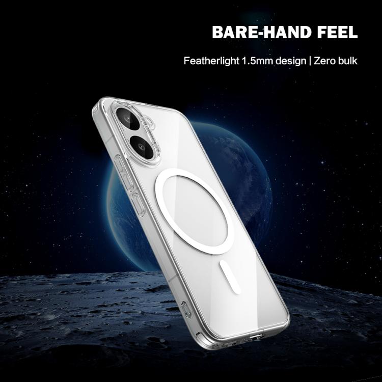 For Xiaomi Poco X8 Pro 5G LeReach TOC Clear Series Dual-Composite Armor TPU + Acrylic Shockproof Magnetic Phone Case - Transparent
