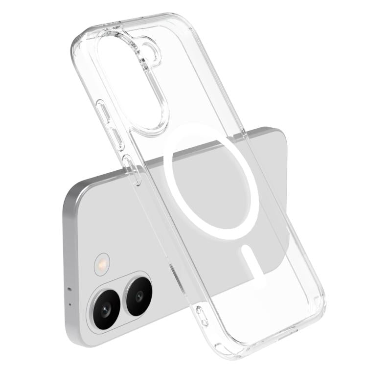 For Xiaomi Poco X8 Pro 5G LeReach TOC Clear Series Dual-Composite Armor TPU + Acrylic Shockproof Magnetic Phone Case - Transparent