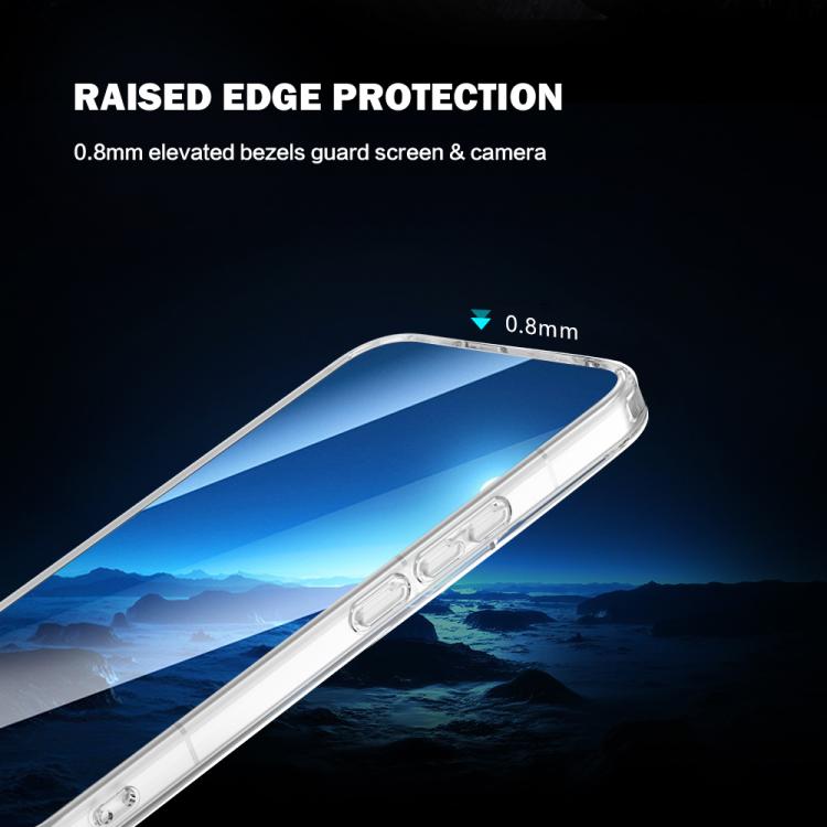 For Xiaomi Poco X8 Pro 5G LeReach TOC Clear Series Dual-Composite Armor TPU + Acrylic Shockproof Magnetic Phone Case - Transparent