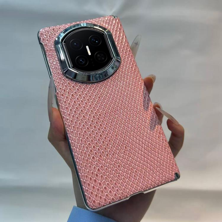 For Huawei Mate X7 Snakeskin Texture Design Shockproof Vegan Leather Phone Case