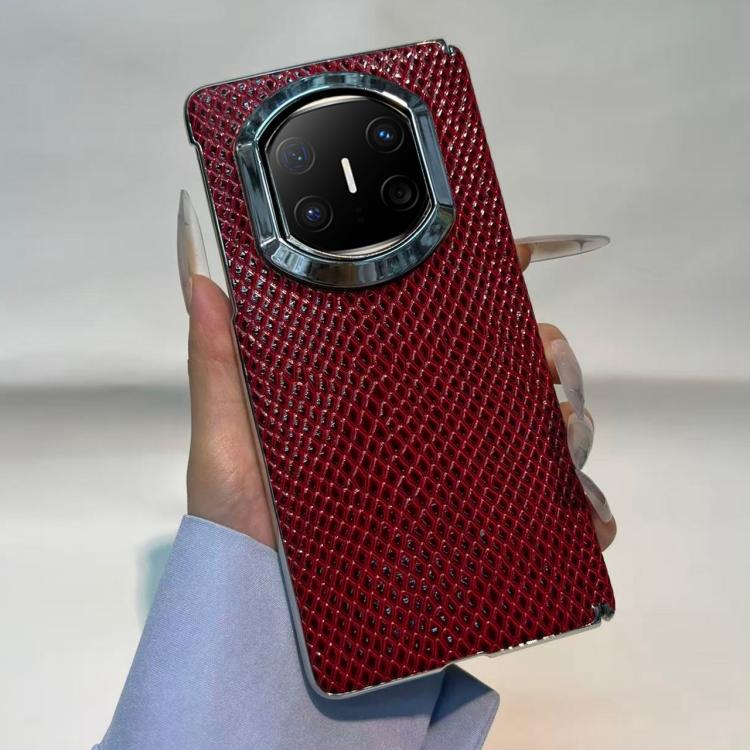 For Huawei Mate X6 Snakeskin Texture Design Shockproof Vegan Leather Phone Case