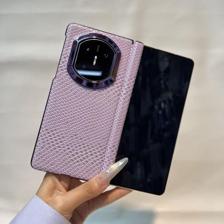 For Huawei Mate X5 Snakeskin Texture Design Shockproof Vegan Leather Phone Case with Frame