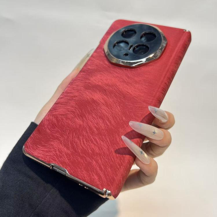 For Huawei Mate X7 Velvet Gold Silk Texture Design Shockproof Phone Case