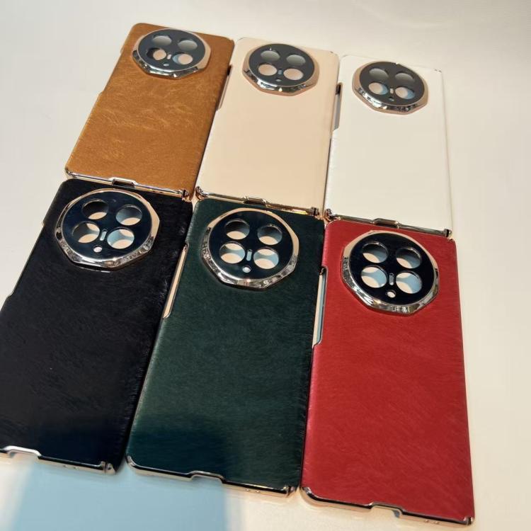 For Huawei Mate X6 Velvet Gold Silk Texture Design Shockproof Phone Case