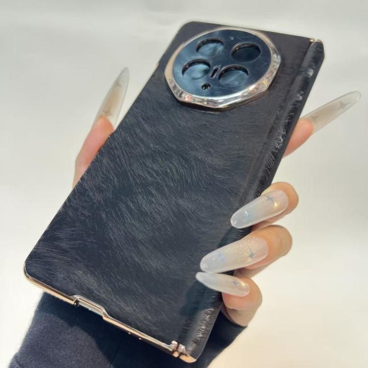 For Huawei Mate X5 Velvet Gold Silk Texture Design Shockproof Phone Case