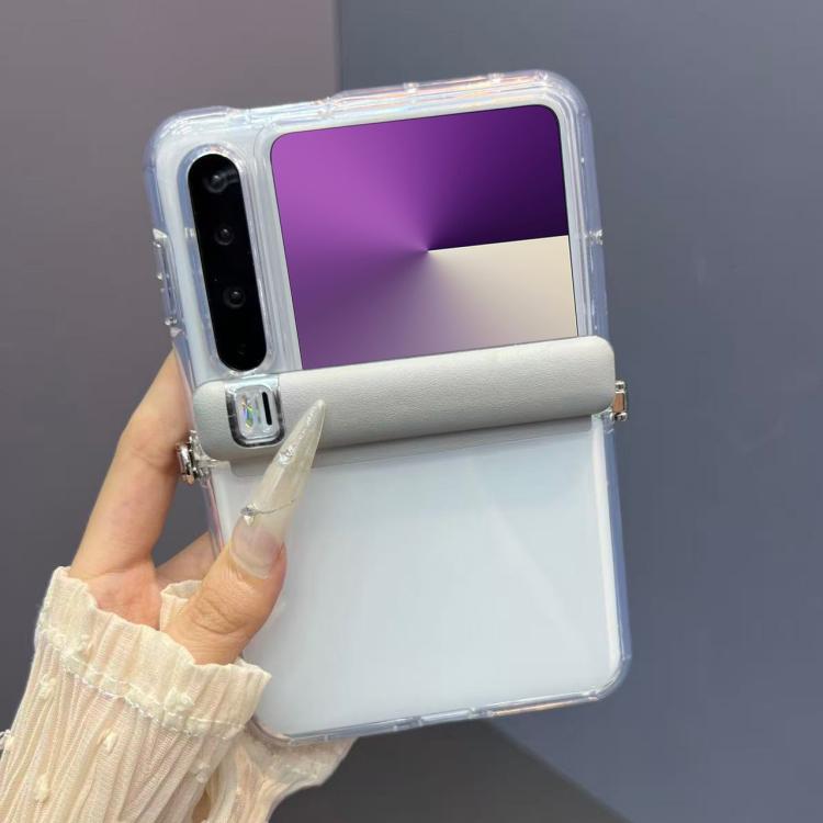 For Huawei Pura X Transparent Side Buckle Full Coverage Shockproof Phone Case