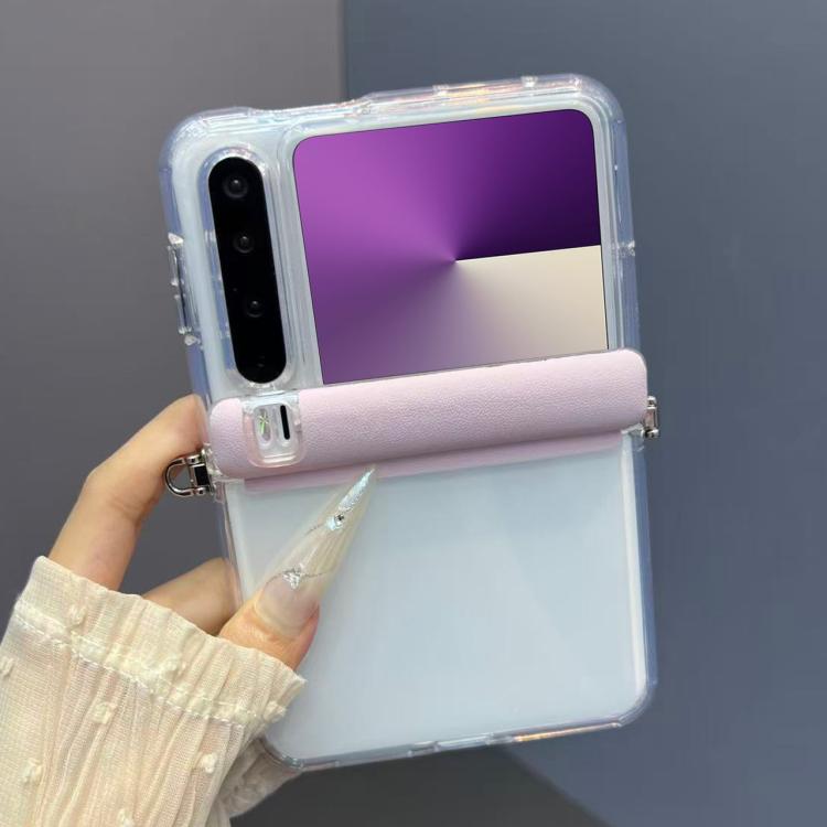 For Huawei Pura X Transparent Side Buckle Full Coverage Shockproof Phone Case