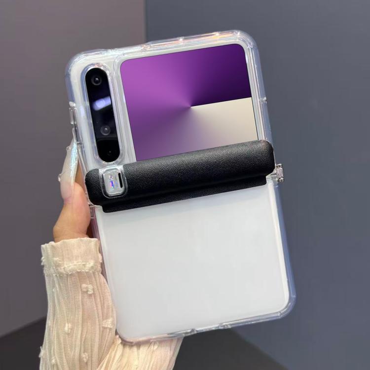 For Huawei Pura X Transparent Side Buckle Full Coverage Shockproof Phone Case