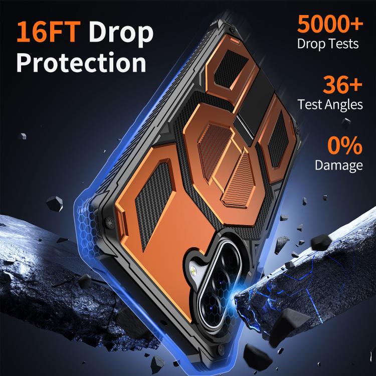For Galaxy A16 / A17 / A26 5G Hidden Metal Holder Magnetic Shockproof Phone Case