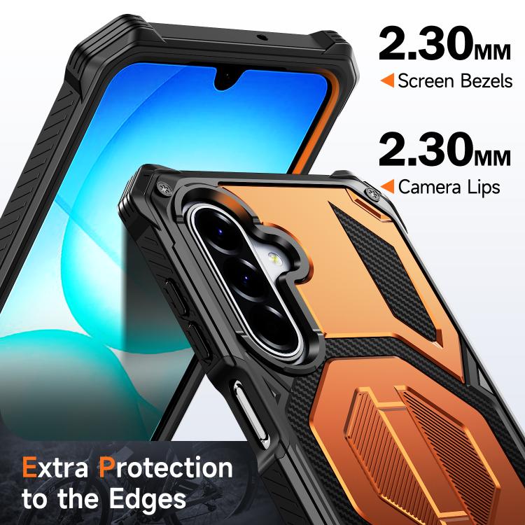 For Galaxy A16 / A17 / A26 5G Hidden Metal Holder Magnetic Shockproof Phone Case
