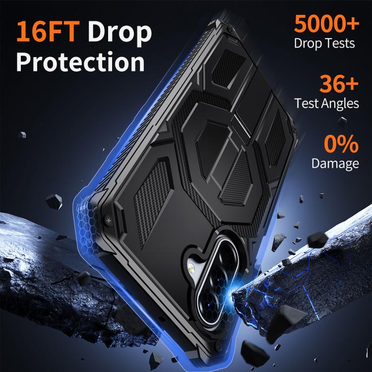 For Galaxy A16 / A17 / A26 5G Hidden Metal Holder Magnetic Shockproof Phone Case