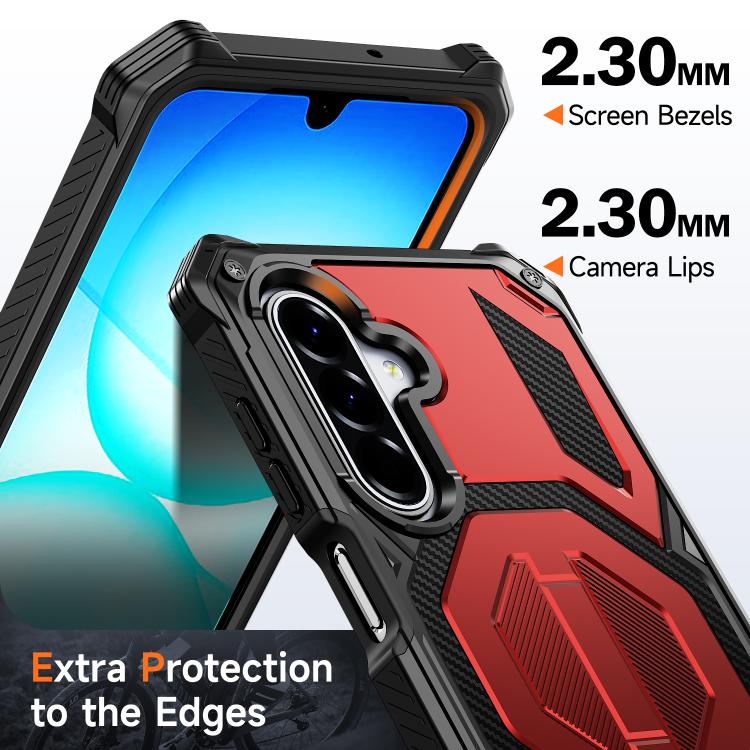 For Galaxy A16 / A17 / A26 5G Hidden Metal Holder Magnetic Shockproof Phone Case