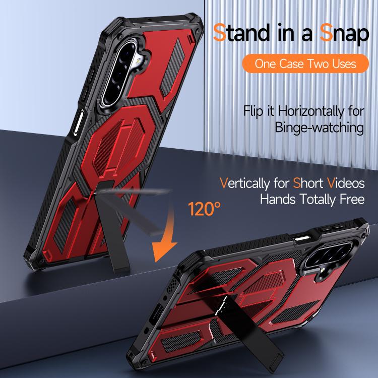 For Galaxy A16 / A17 / A26 5G Hidden Metal Holder Magnetic Shockproof Phone Case